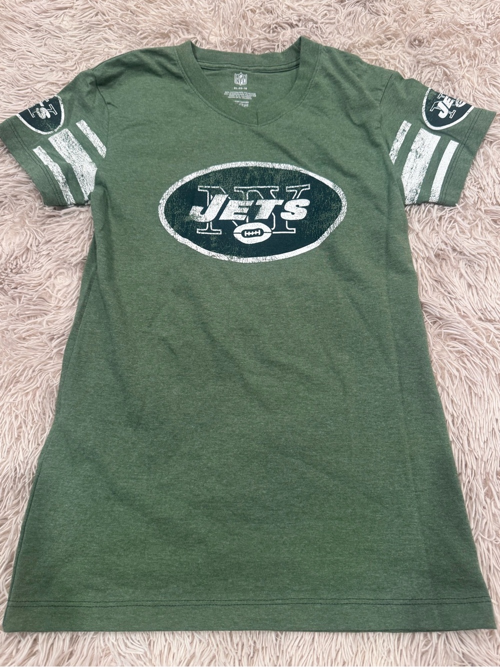 NFL Jets Mini Dress Green XL Like New